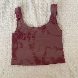 Avocado tie dye bra crop top